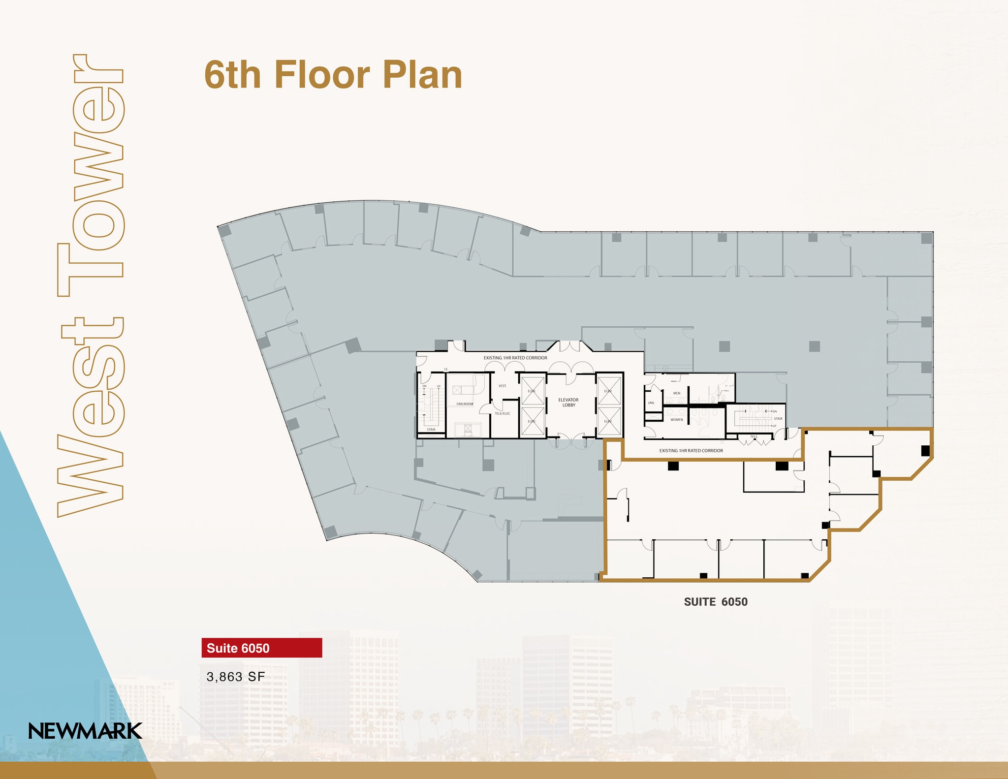 5000 Birch St, Newport Beach, CA à louer Plan d’étage- Image 1 de 1