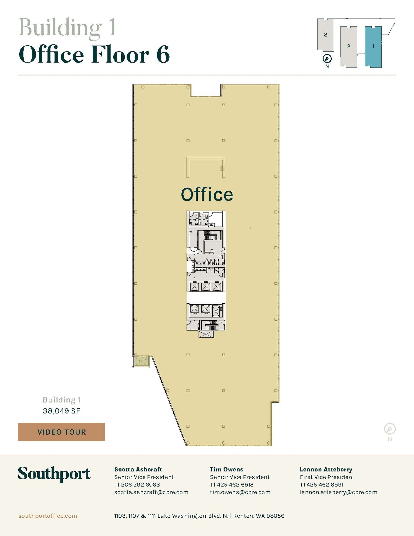 1101 Lake Washington Blvd N, Renton, WA for lease Floor Plan- Image 1 of 1
