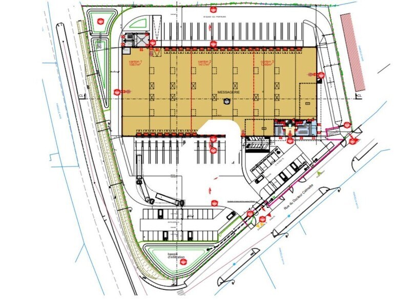 Industrial in Toulon for lease - Site Plan - Image 3 of 7