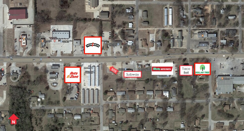 1215 W Broadway Ave, Sulphur, OK à vendre - Aérien - Image 2 de 9