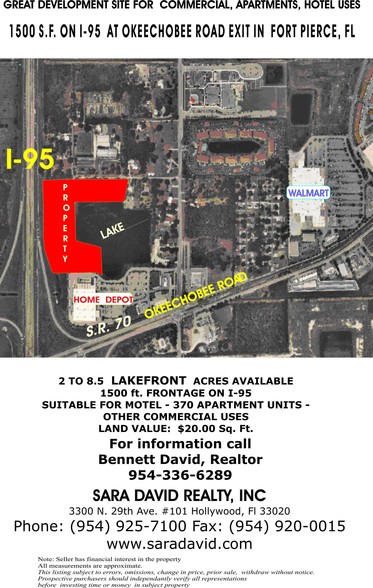 I-95 Adjacent To And North Of Home Depot, Fort Pierce, FL for sale - Building Photo - Image 1 of 1