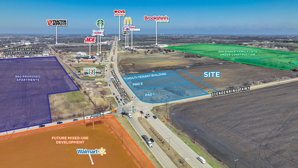 NEC PRESTON ROAD & GLENDENNING PARKWAY, Celina, TX à louer - Photo du bâtiment - Image 2 de 2