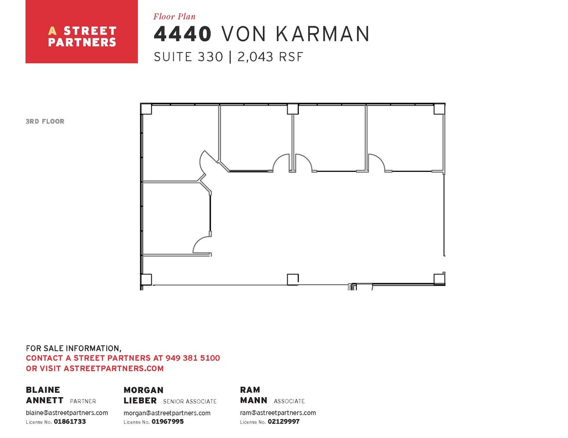 4440 Von Karman Ave, Newport Beach, CA 92660 - Unit 330 -  - Floor Plan - Image 1 of 1