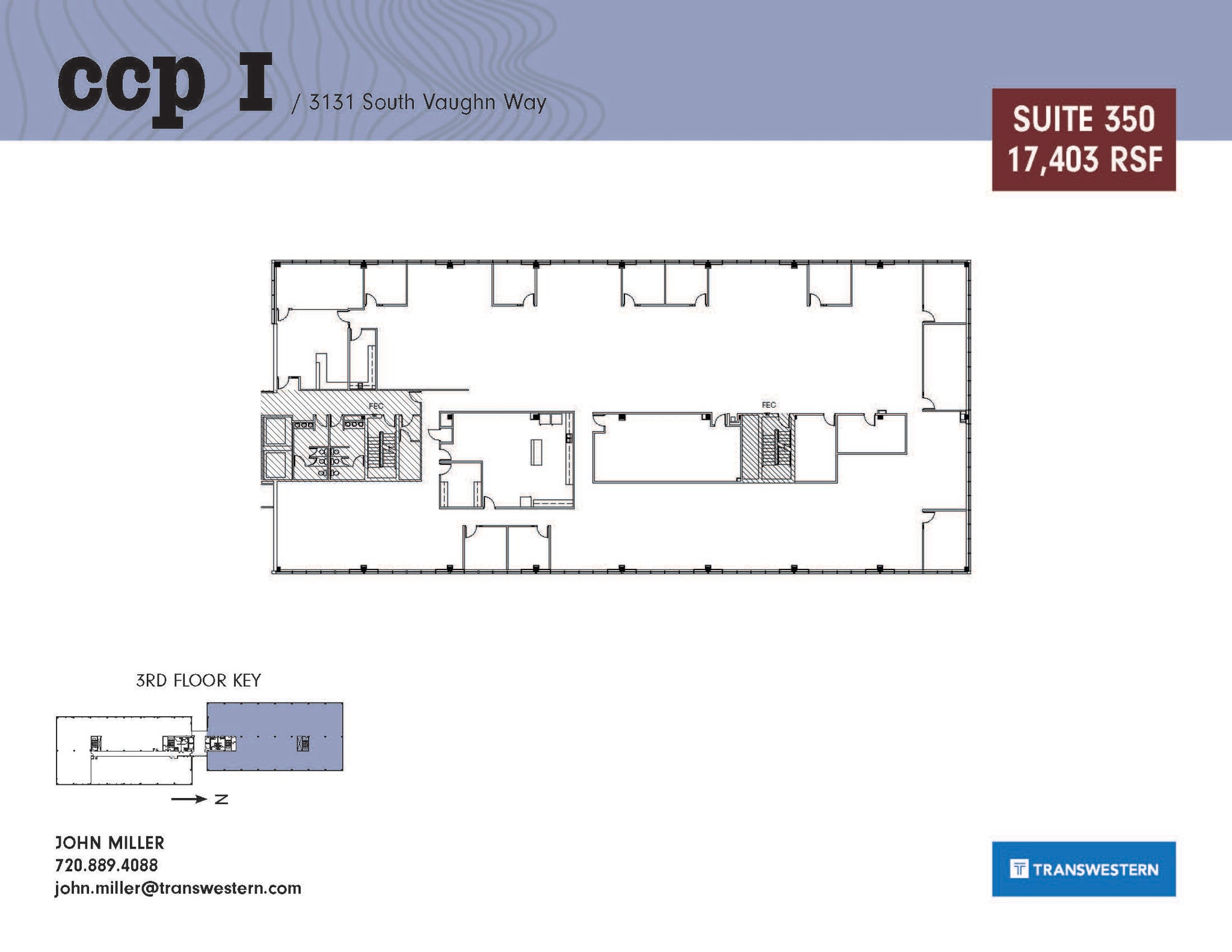 3131 S Vaughn Way, Aurora, CO for lease Floor Plan- Image 1 of 1