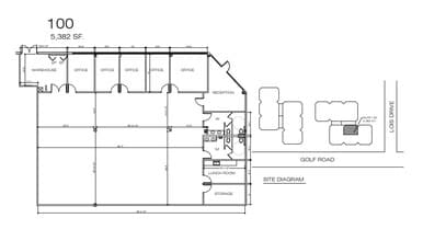 2100 Golf Rd, Rolling Meadows, IL for lease Floor Plan- Image 2 of 2