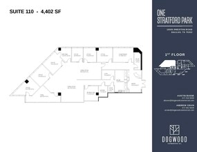 18383 Preston Rd, Dallas, TX à louer Plan d’étage- Image 1 de 1