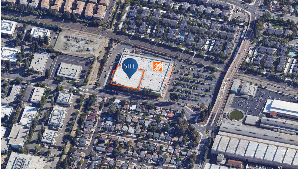 680-690 Kifer Rd, Sunnyvale, CA for lease - Aerial - Image 3 of 4