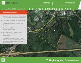 Plus de détails pour Georgia Highway 44, Greensboro, GA - Terrain à vendre