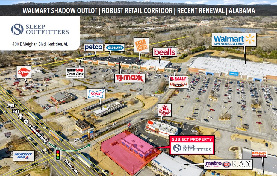 400 E Meighan Blvd, Gadsden, AL à vendre - Photo du bâtiment - Image 1 de 1