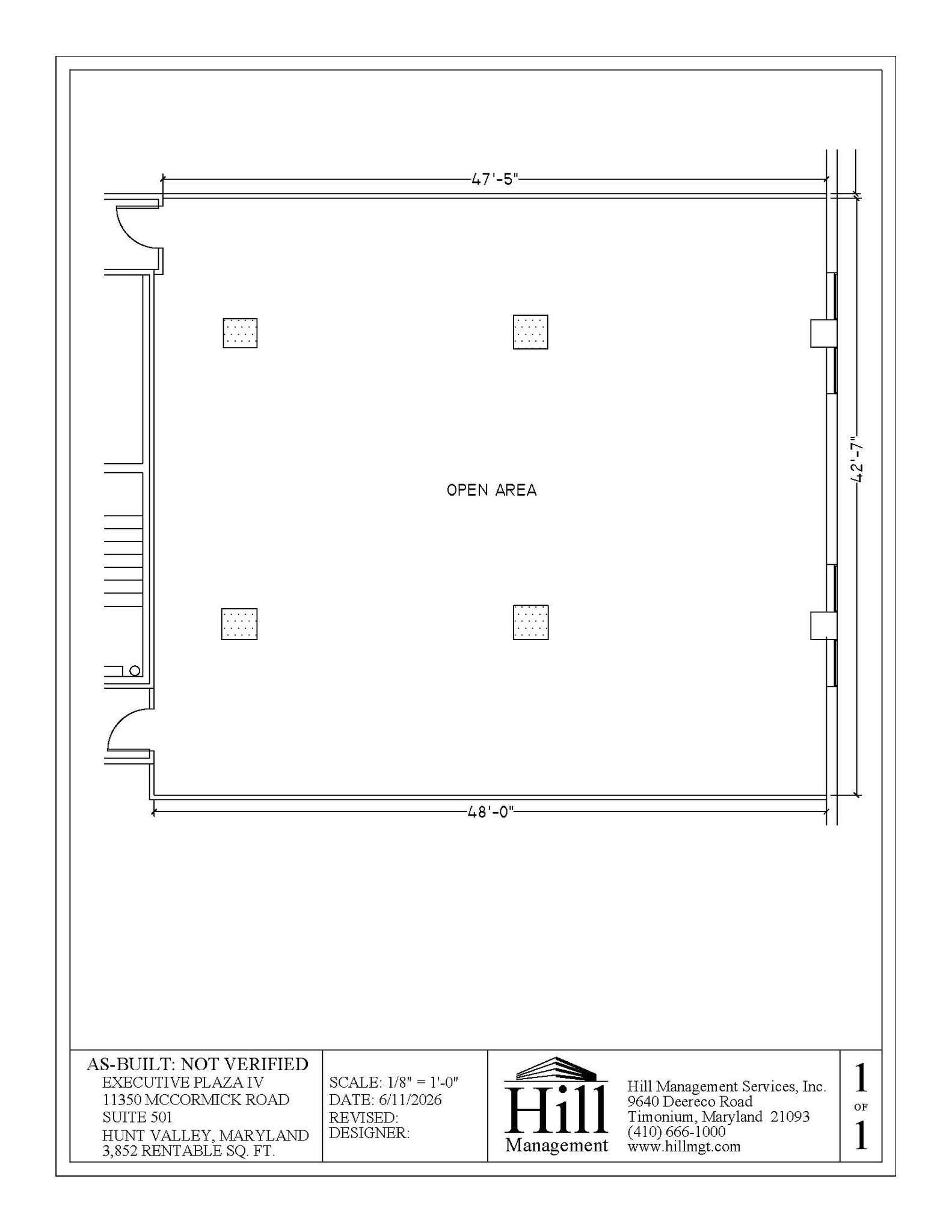 11350 McCormick Rd, Hunt Valley, MD for lease Floor Plan- Image 1 of 1