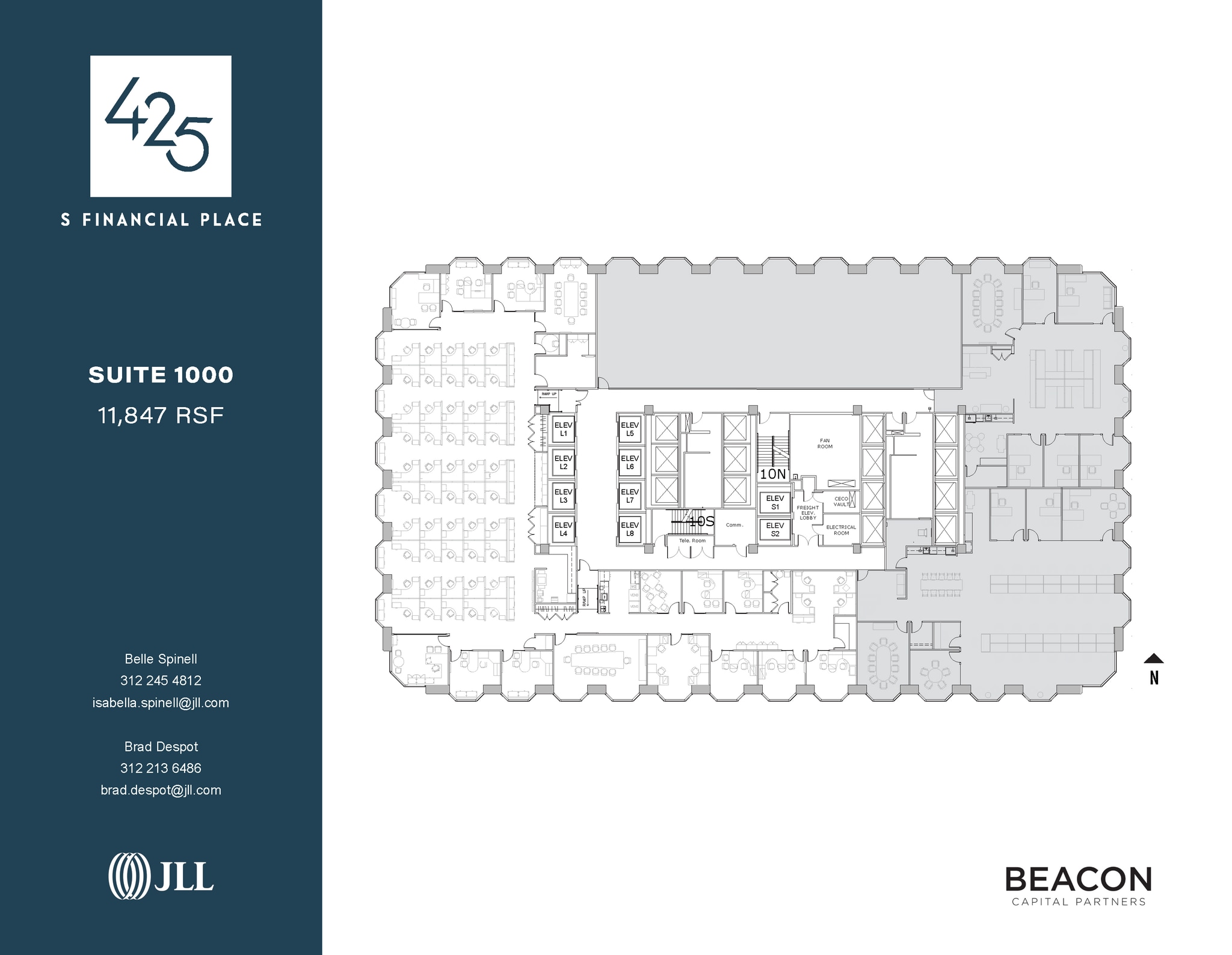 425 S Financial Pl, Chicago, IL for lease Floor Plan- Image 1 of 6