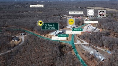 17495 AR-94, Pea Ridge, AR - Aerial  map view