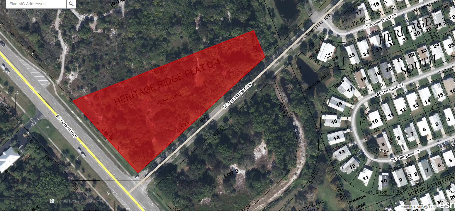 SE Federal Hwy, Hobe Sound, FL à vendre Aérien- Image 1 de 2