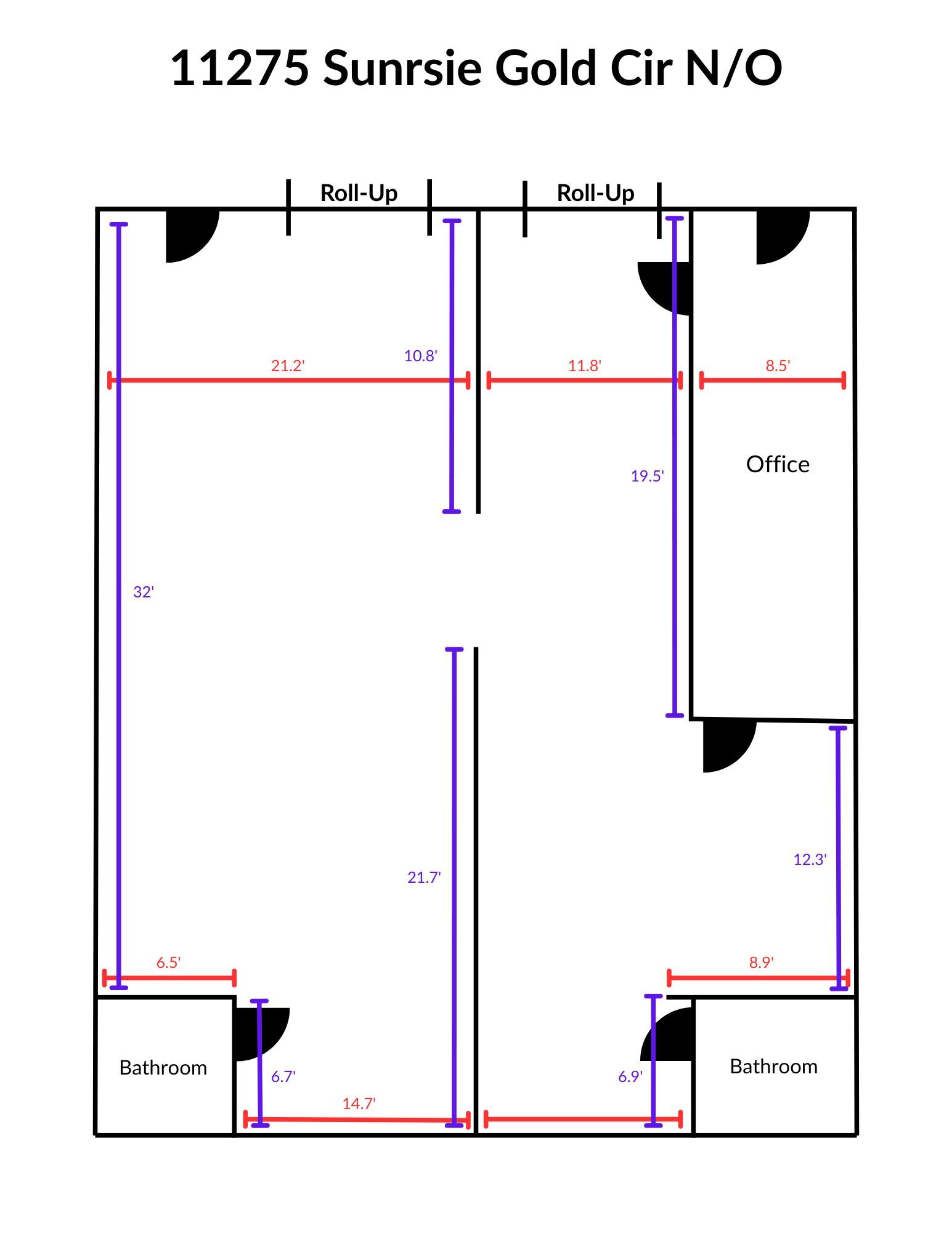 11275 Sunrise Gold Cir, Rancho Cordova, CA for lease Floor Plan- Image 1 of 5
