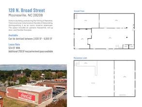 128-162 N Broad St, Mooresville, NC à louer Plan d’étage- Image 1 de 3