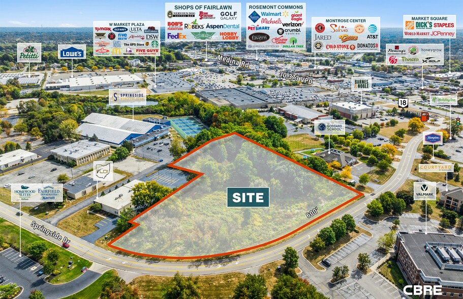 153 Springside Dr, Akron, OH à vendre - Aérien - Image 2 de 5