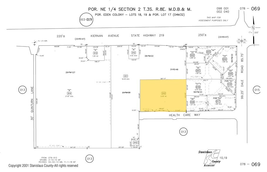 2920 Healthcare Way, Modesto, CA à vendre - Plan cadastral - Image 2 de 9