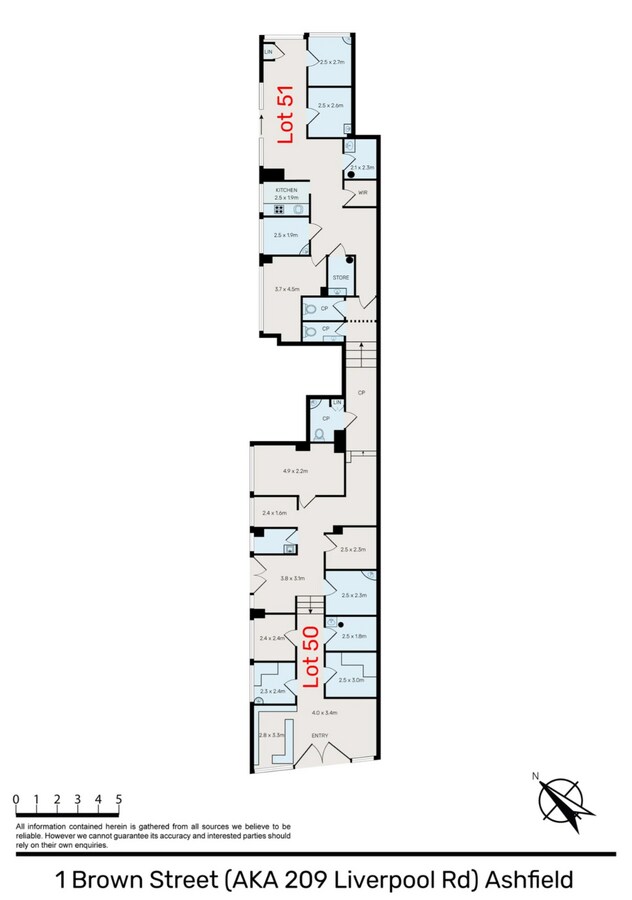 209 Liverpool Rd, Ashfield, NSW 2131 - Unit 50 -  - Floor Plan - Image 1 of 6