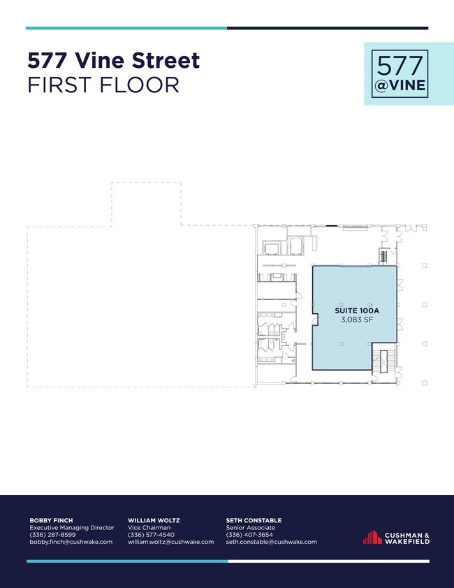 Plus de détails pour 577 Vine St, Winston-Salem, NC - Bureau à louer