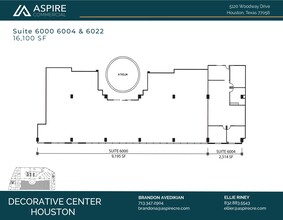 5120 Woodway Dr, Houston, TX à louer Plan d’étage- Image 2 de 5