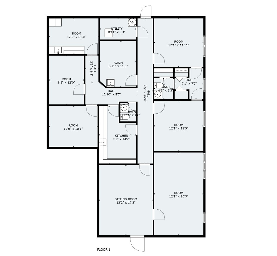 701 Sharon Rd, Beaver, PA à louer Plan d’étage- Image 1 de 1