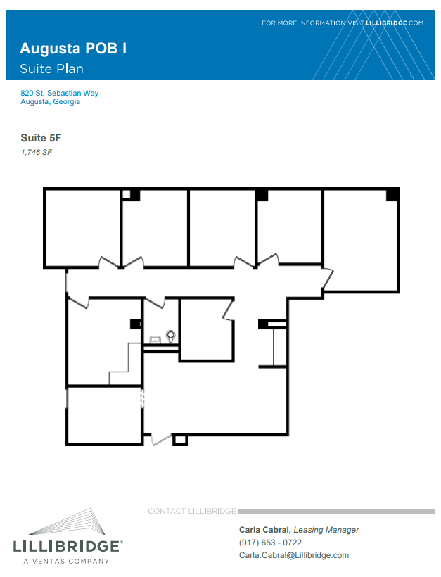 818 St Sebastian Way, Augusta, GA for lease Floor Plan- Image 1 of 1