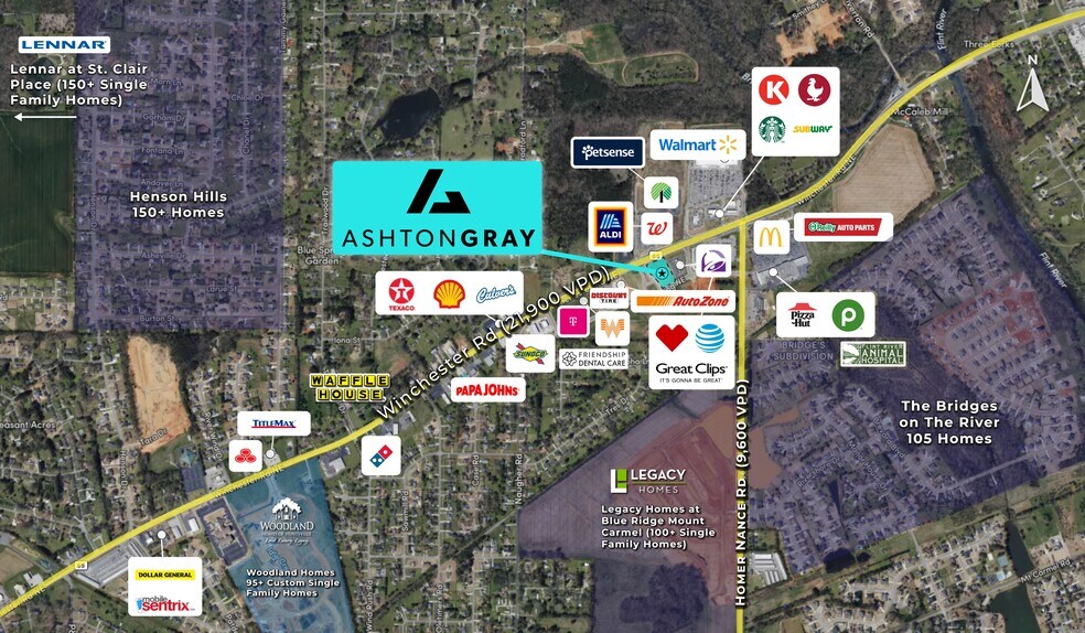 2094 Winchester Rd NE, Huntsville, AL à louer - Photo du bâtiment - Image 2 de 5