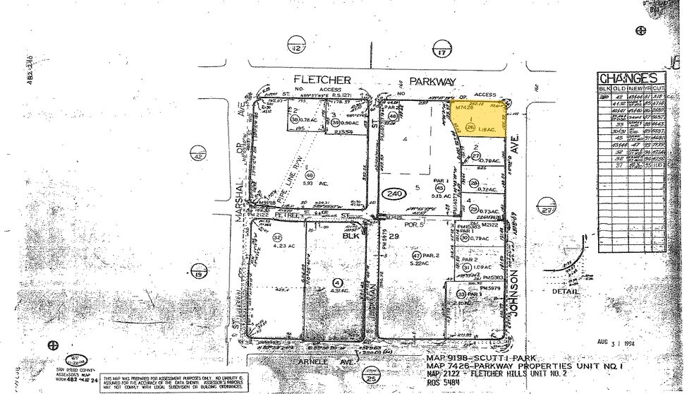 733 Fletcher Pky, El Cajon, CA à louer - Plan cadastral - Image 2 de 2