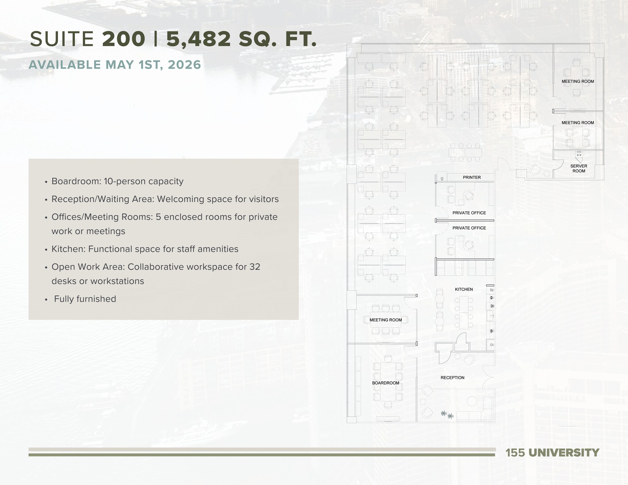 155 University Ave, Toronto, ON for lease Site Plan- Image 1 of 1
