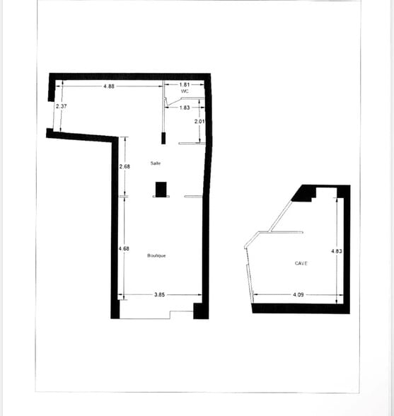 83 Rue Vaneau, Paris for lease - Floor Plan - Image 2 of 6