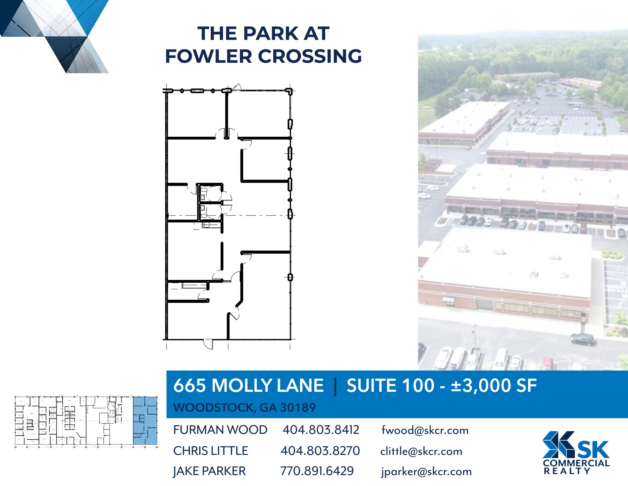 605 Molly Ln, Woodstock, GA à louer Plan de site- Image 1 de 1