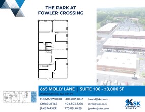 605 Molly Ln, Woodstock, GA à louer Plan de site- Image 1 de 1