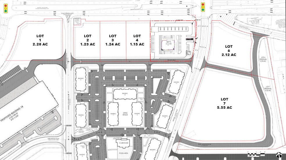 400 Wendell Blvd, Wendell, NC à vendre - Plan de site - Image 2 de 3