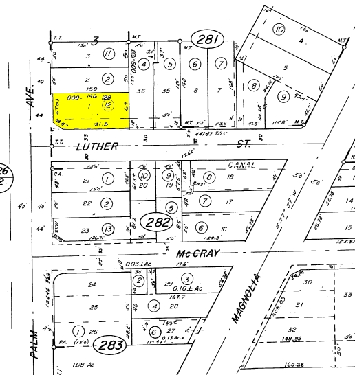 6830 Palm Ave, Riverside, CA for lease - Plat Map - Image 2 of 4