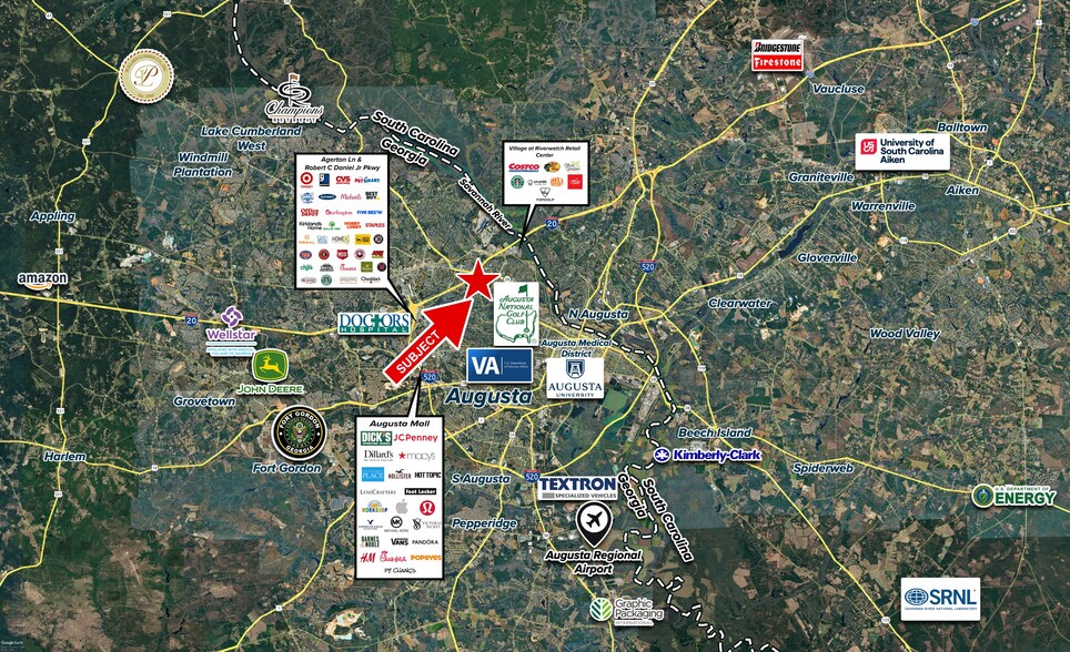 3064 Washington Rd, Augusta, GA à vendre - Aérien - Image 3 de 4