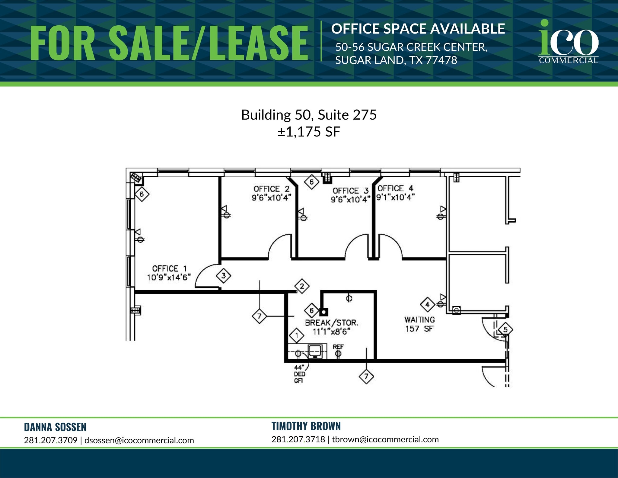 50-56 Sugar Creek Center Blvd, Sugar Land, TX à louer Plan d’étage- Image 1 de 1