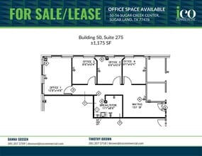 50-56 Sugar Creek Center Blvd, Sugar Land, TX à louer Plan d’étage- Image 1 de 1