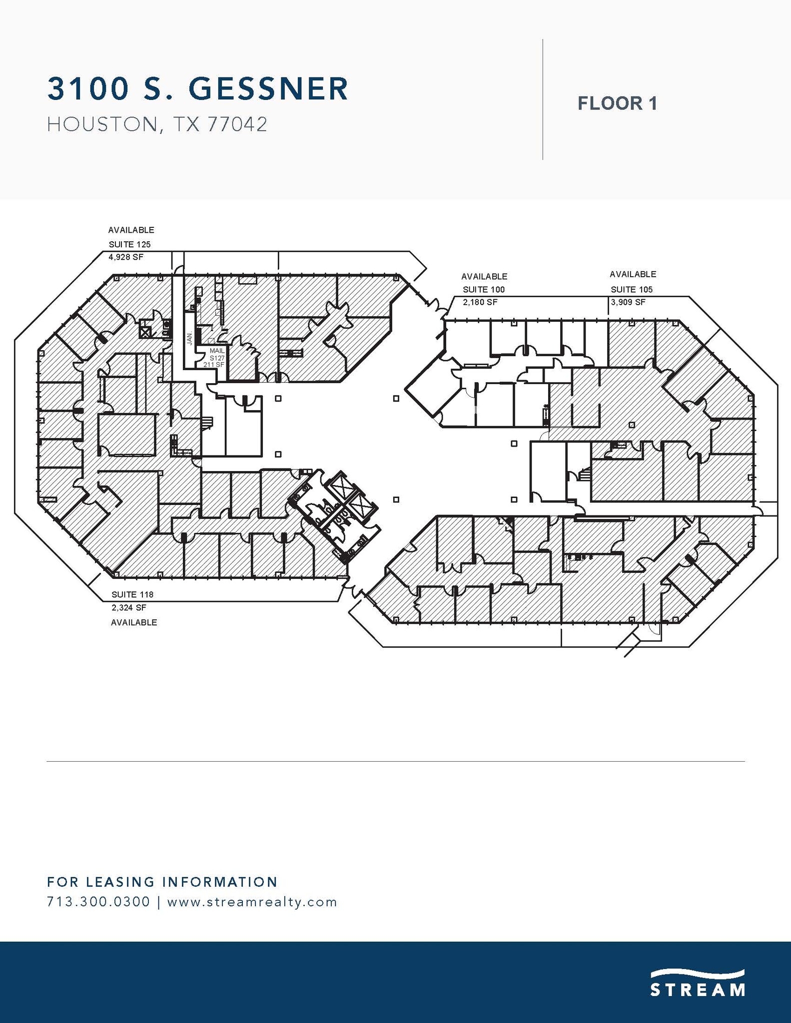 3100 S Gessner Rd, Houston, TX à vendre Plan d’étage- Image 1 de 1