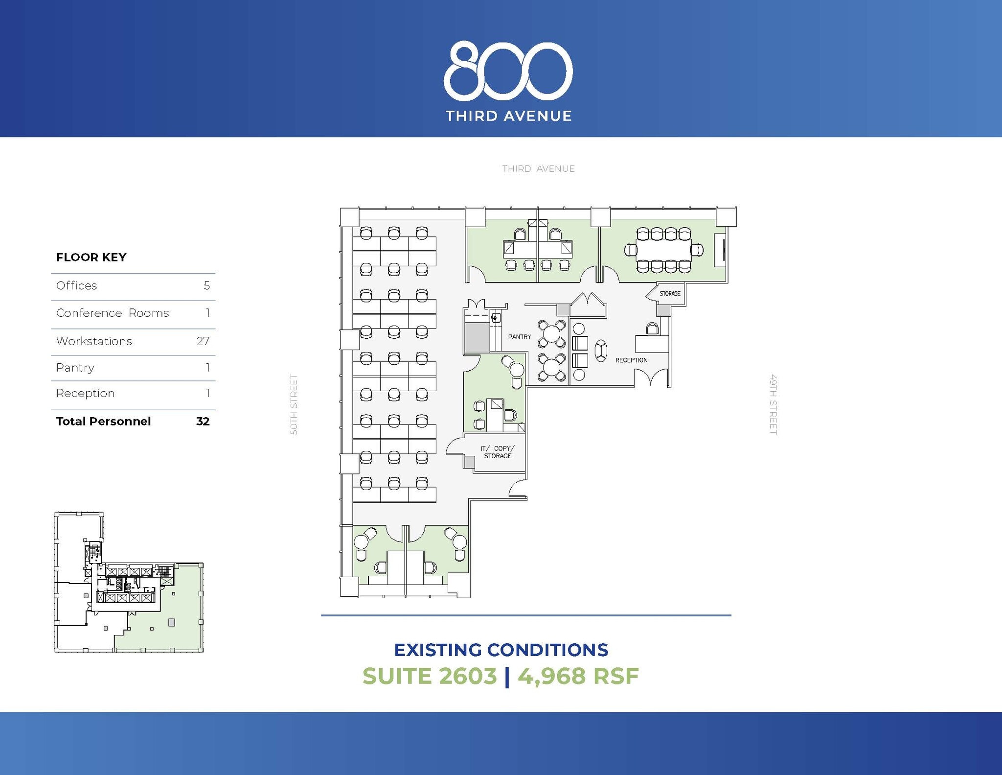 800 Third Ave, New York, NY à louer Plan d’étage- Image 1 de 1