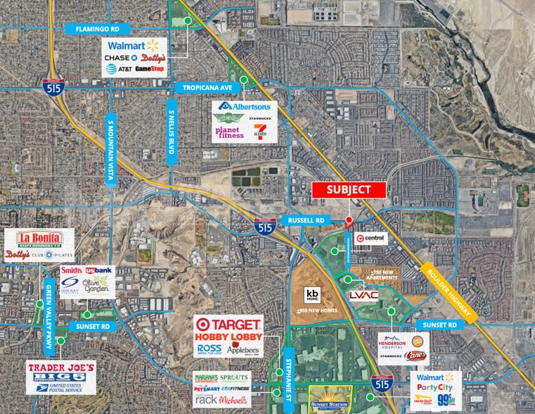 5986-6001 E Russell Rd, Henderson, NV à vendre - Aérien - Image 3 de 3