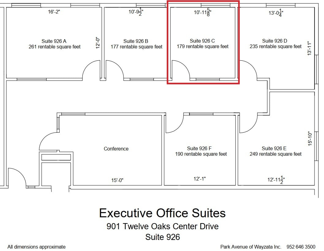 600 Twelve Oaks Center Dr, Wayzata, MN for lease Floor Plan- Image 1 of 1