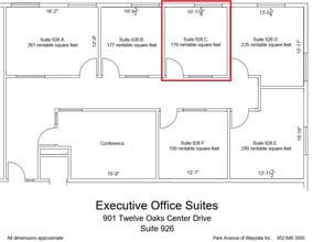600 Twelve Oaks Center Dr, Wayzata, MN for lease Floor Plan- Image 1 of 1
