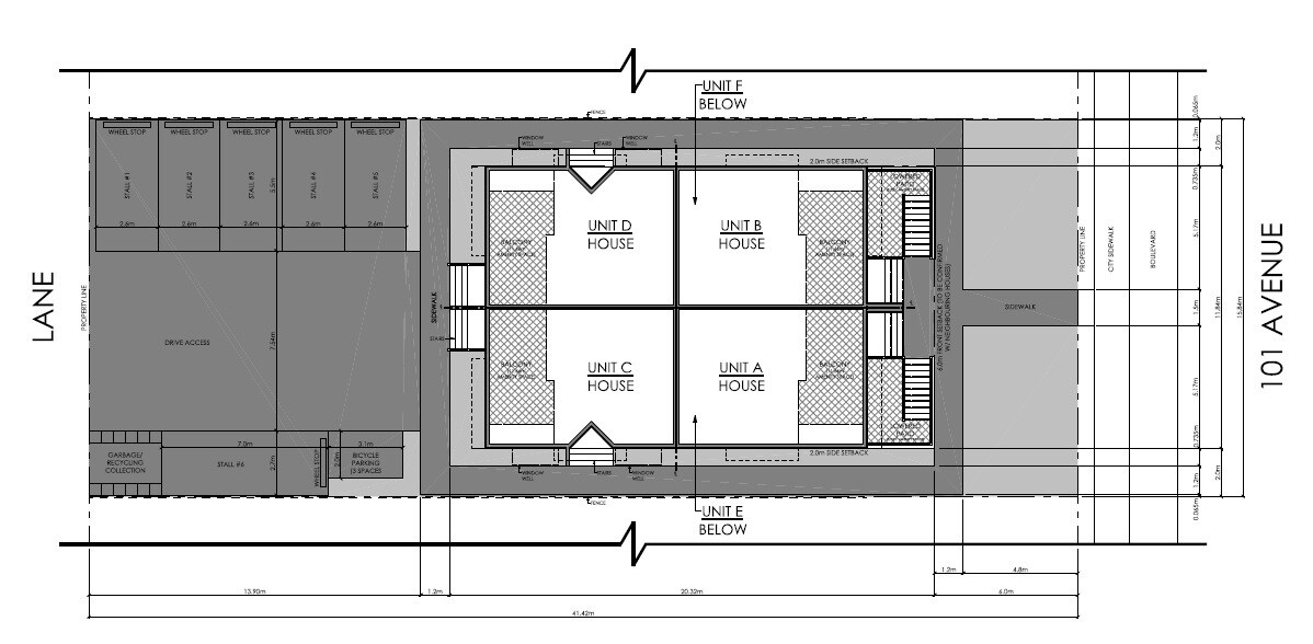 7713 101 Ave NW, Edmonton, AB à vendre Plan de site- Image 1 de 1