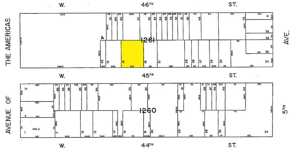 45 W 45th St, New York, NY à vendre - Plan cadastral - Image 1 de 1