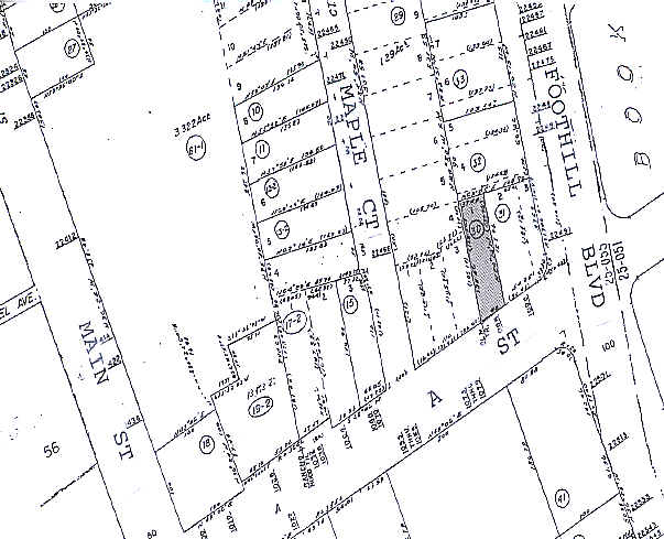 1086 A St, Hayward, CA for sale - Plat Map - Image 2 of 3