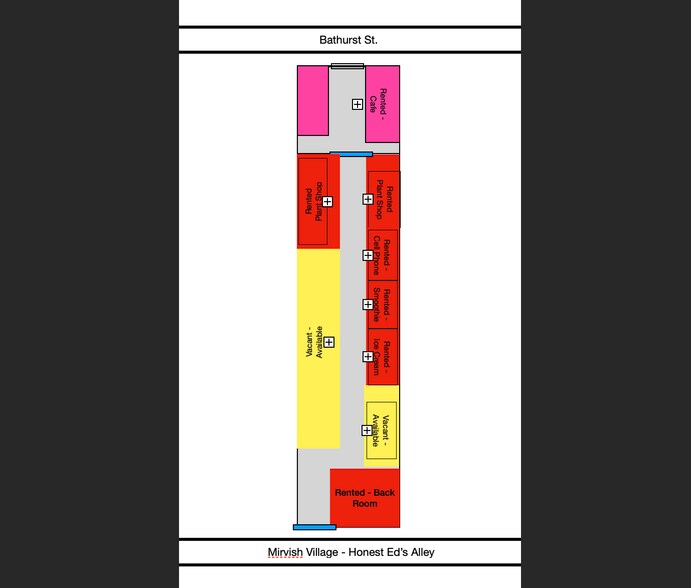 758 Bathurst St, Toronto, ON à louer - Plan d’étage - Image 2 de 2
