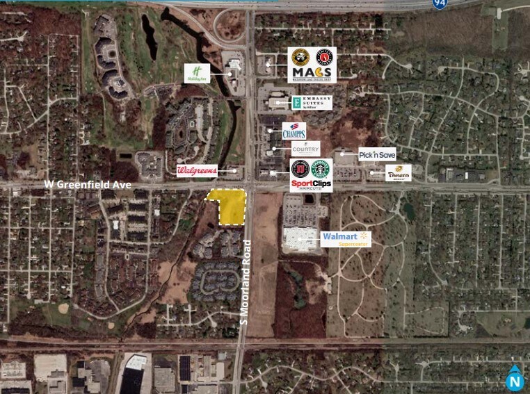 1505 S Moorland Rd, New Berlin, WI à vendre - Aérien - Image 2 de 2