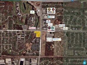 1505 S Moorland Rd, New Berlin, WI - AÉRIEN Vue de la carte