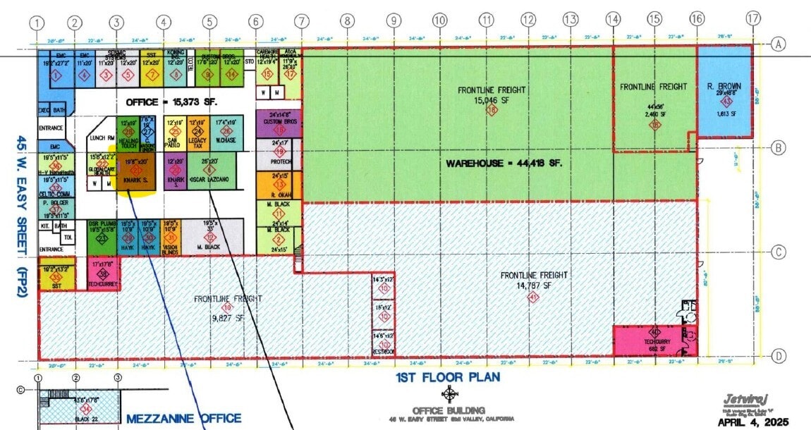 45 W Easy St, Simi Valley, CA for lease Floor Plan- Image 1 of 1