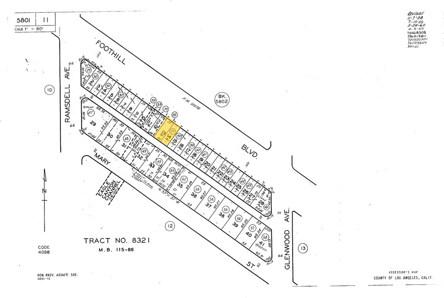 2930 Foothill Blvd, La Crescenta, CA à louer - Plan cadastral - Image 1 de 7